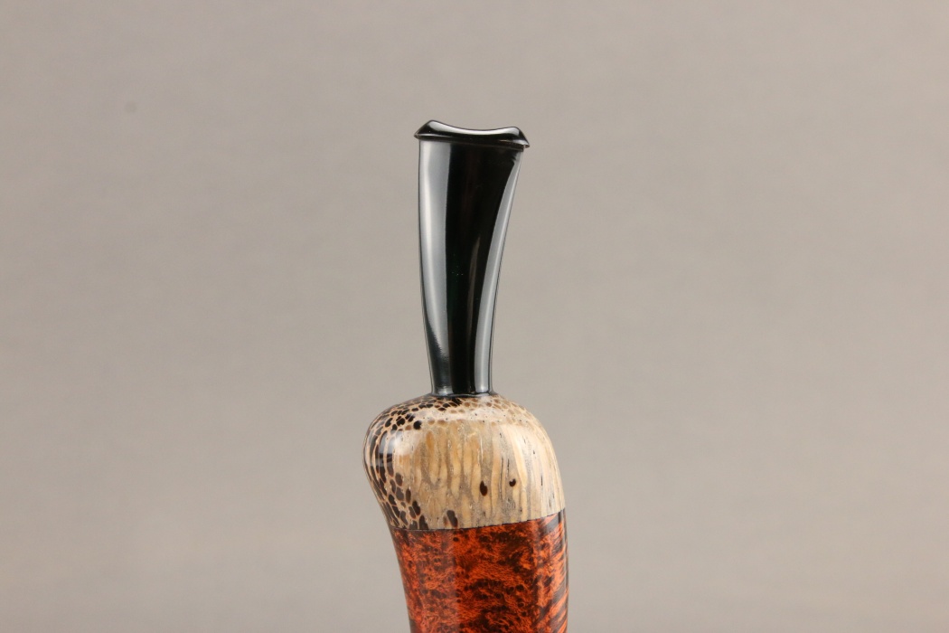 Apple asimmetrica con inserto in Black Palm