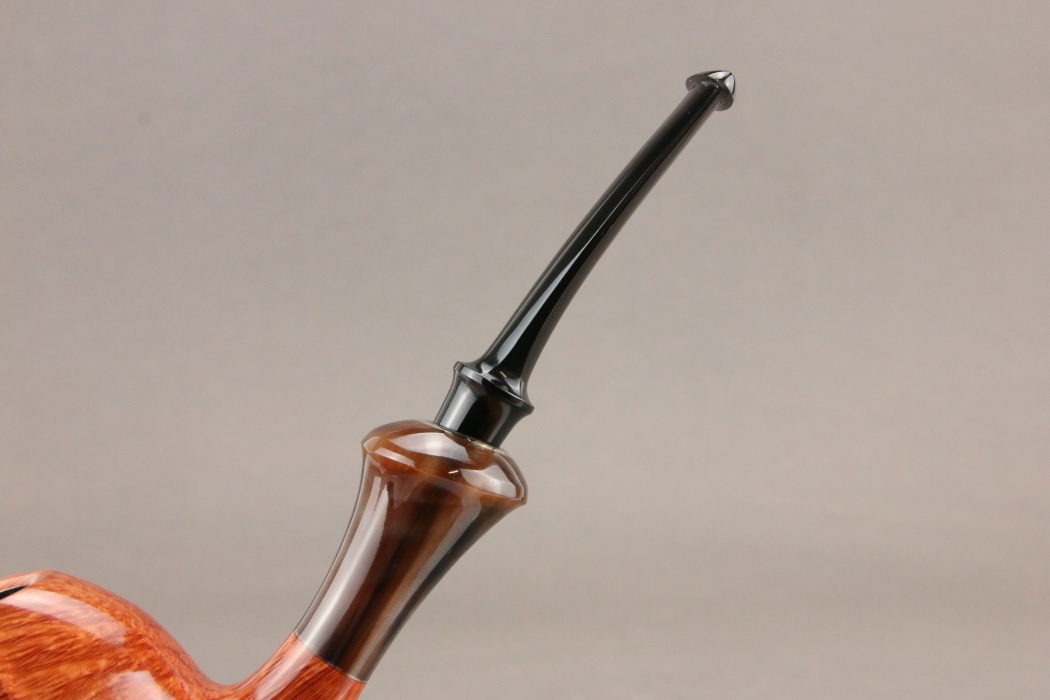 Natural Elephant Foot with horn accent