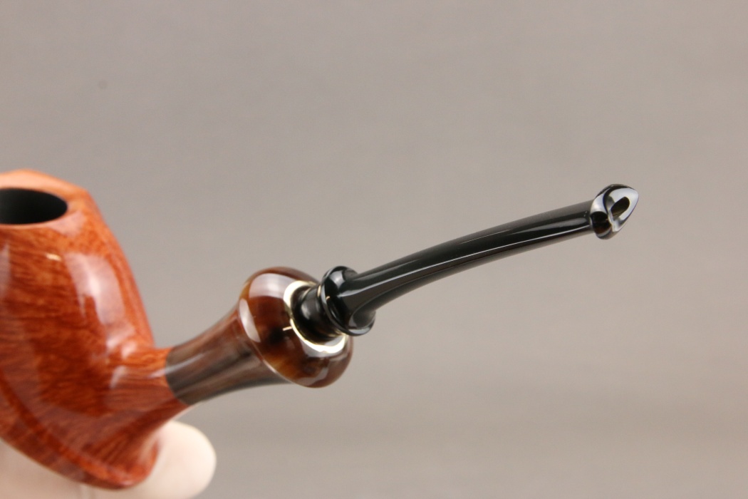 Natural Elephant Foot with horn accent