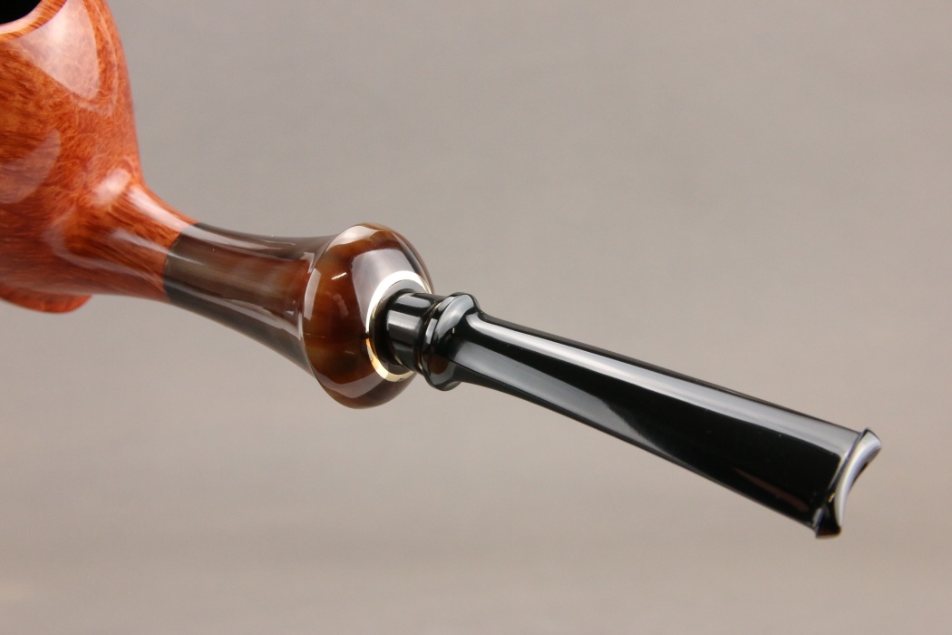 Natural Elephant Foot with horn accent